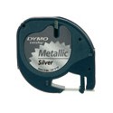 Dymo Cinta Metaliza Negro/platasupl