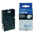 Brother Gloss Laminated Labelling Tape - 12mm, Black/White