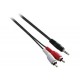 V7 Audio Cable 1.5m Black Cabl