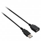 V7 Cable extensor para USB 2.0 de A (m/h), negro 5 m