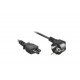 V7 Cables de alimentación portátil UE 3 terminales M/M 2 m