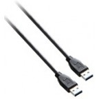V7 cable USB 3.0 de A (m/m), negro 1,8 m