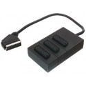 V7 Scart Splitter 3 Way 0.4m Cabl