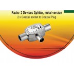 V7 Coax Radio Splitter 2 Way Cabl