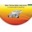 V7 Coax Radio Splitter 2 Way Cabl