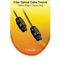 V7 Cable Toslink (m/m), conector chapado en oro, negro 1 m