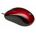 V7 Ratón LED óptico USB - rojo