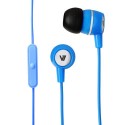 V7 Auriculares estéreo con micrófono incorporado - Azul