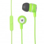 V7 Auriculares estéreo con micrófono incorporado - Verde