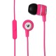 V7 Earbuds With Inline Mic Pnk Accs