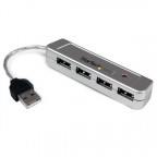 StarTech.com Adaptador Concentrador HUB Ladrón USB 2.0 de 4 