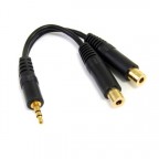 StarTech.com Cable 15cm Audio Splitter Divisor de Auriculare