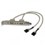 StarTech.com Adaptador de Placa USB A Hembra 2 puertos