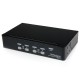 StarTech.com Conmutador Switch Profesional KVM 4 Puertos Víd
