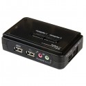 StarTech.com Juego de Conmutador KVM 2 puertos con todo incl