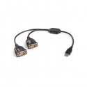 Startech.com Cable 30cm Usb A 2 Puertos Accs