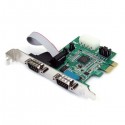StarTech.com Tarjeta Adaptadora PCI Express PCIe de 2 Puerto