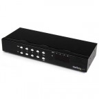 StarTech.com Conmutador Matrix VGA de 4 Puertos 4x4 con Audi