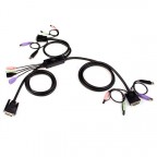 StarTech.com Conmutador Switch KVM de Cable - 2 puertos USB 