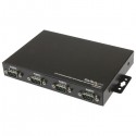 StarTech.com Adaptador Concentrador Hub 4 Puertos Serie Seri