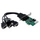 StarTech.com Tarjeta Adaptadora PCI Express PCIe 4 Puertos S