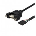 Startech.com Cable 30cm Usb A Montaje Panel Cabl