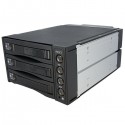 StarTech.com Rack Móvil Aluminio 3 Discos Duros HDD SATA SAS