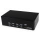 StarTech.com Conmutador Switch KVM 4 Ordenadores 2 Monitores