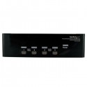 StarTech.com Conmutador Switch KVM 4 Ordenadores 2 Monitores