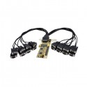 StarTech.com Tarjeta Adaptadora PCI Express PCIe de 16 Puert