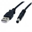 StarTech.com Cable de 91cm alimentación USB a M Tipo Barril 