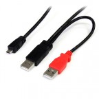 StarTech.com Cable de 91cm USB 2.0 en Y para Discos Duros Ex