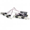 StarTech.com Tarjeta Adaptadora PCI Express PCIe de 4 Puerto
