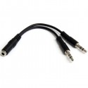 StarTech.com Adaptador Divisor de Auriculares 2x Mini-Jack 3