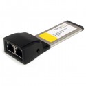 StarTech.com Adaptador Tarjeta de Red 2 Puertos Gigabit Ethe