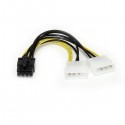 StarTech.com Cable de 15cm Adaptador Alimentación LP4 a PCI 