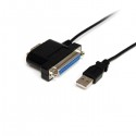 StarTech.com Cable Adaptador USB a Serie Paralelo 1S1P 3 pie