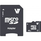V7 Micro tarjeta de 4 GB SDHC Clase + adaptador