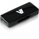 V7 Unidad de memoria flash USB 2.0 deslizante 8 GB, negra