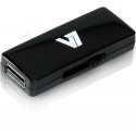 V7 Unidad de memoria flash USB 2.0 deslizante 8 GB, negra
