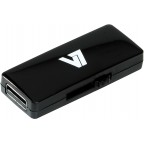 V7 Unidad de memoria flash USB 2.0 deslizante 16 GB, negra