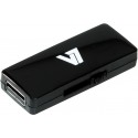 V7 Unidad de memoria flash USB 2.0 deslizante 16 GB, negra