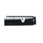 V7 Unidad de memoria flash USB 2.0 con tapa 8 GB, negra