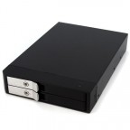 StarTech.com Rack Móvil 2 Bahías Disco Duro Sin Bandeja 2