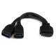 Startech.com Cable 15cm Adaptador 2 Puertos Cabl