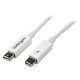 StarTech.com Cable 50cm Thunderbolt - Blanco Macho a