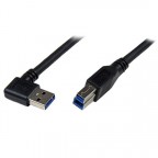 StarTech.com Cable 2m USB 3.0 Super Speed B Macho a Acodado 