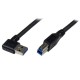 StarTech.com Cable 3m USB 3.0 Super Speed B Macho a Acodado 