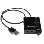 StarTech.com Tarjeta de Sonido Estéreo USB Externa Adaptador