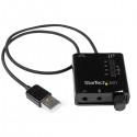 StarTech.com Tarjeta de Sonido Estéreo USB Externa Adaptador